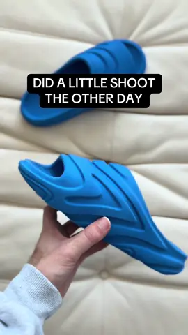 Blue Hezi Slides - available now link on my profile #sneakers #footweardesign #shoes #fitcheck 