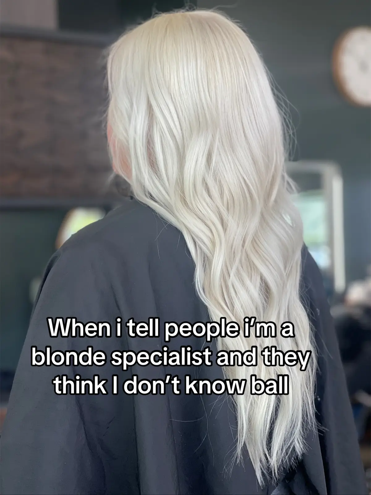 I know blonde but that means i can get any shade cuz i have a perfect lift 🤌🏻 