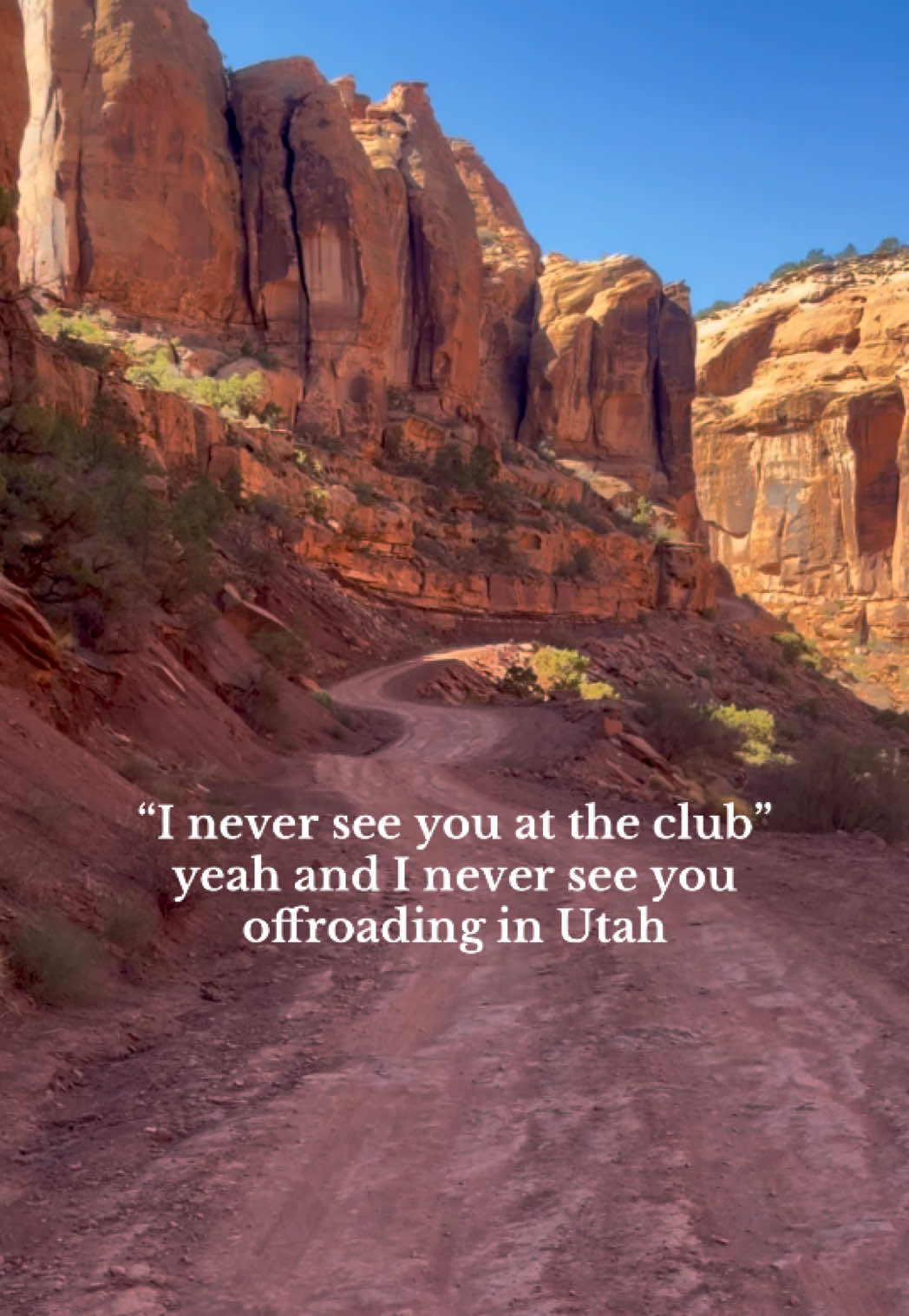 me and my highway tires against the world #moab #offroading #solotravel #nationalparks #solocamping 