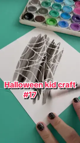 Halloween kid craft camp number 17 - have some fun with watercolor resist!! 