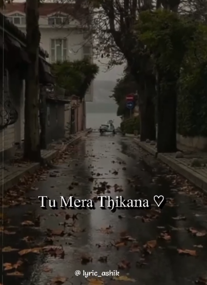 – Tu Mera Thikana ❤️‍🩹🥺                             – Mera Aashiyana 😊🫶                              .                                                                          .                                                                          #foryou #foryoupage #lyrics #aesthetic #lyricsvideo 