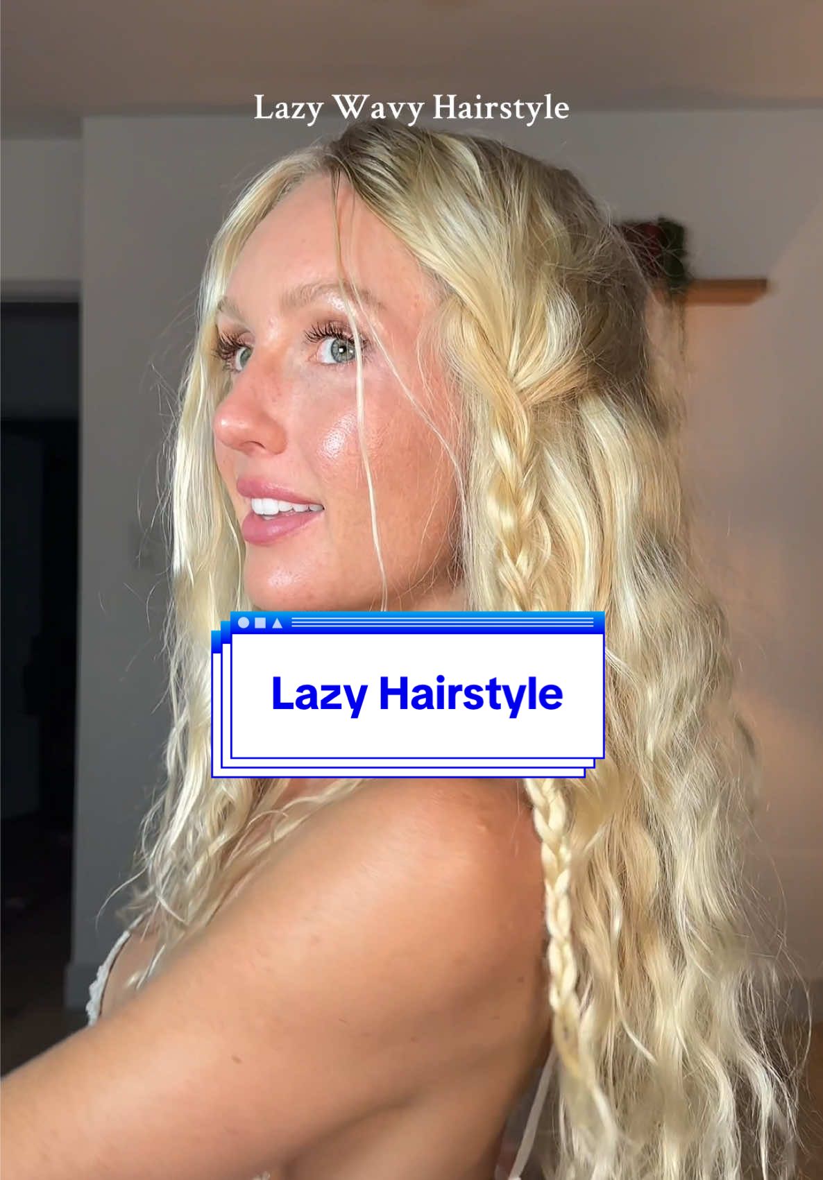 It’s giving princess #wavyhair #curlyhair #wavyhairroutine #curlyhairstyles #easyhairstyles 