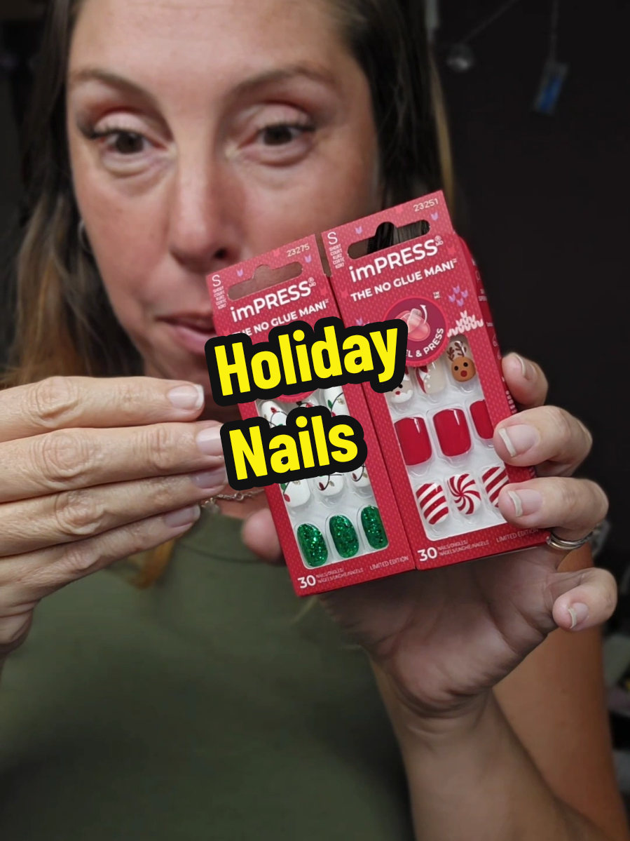 Holiday glam in minutes 🎄💅   These Impress Christmas Press-On Nails give salon-level sparkle without the wait - easy, festive, and zero glue mess.   Ready to sleigh every holiday party ✅   #ImpressNails #HolidayNails #ChristmasGlam #TikTokShopCreatorPicks #tiktokshopfalldealsforyou 