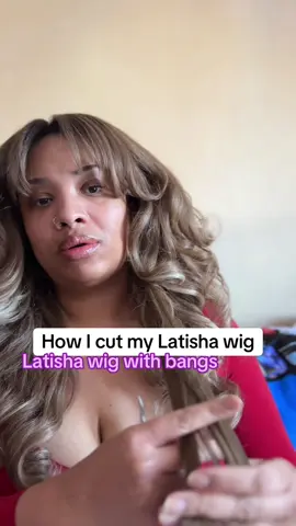 One thing about it, I’m going to get my wear out of my Latisha wig #fyp #latishawig #howtocutlatishawig #sensationnelwigs #latishawiginstall  