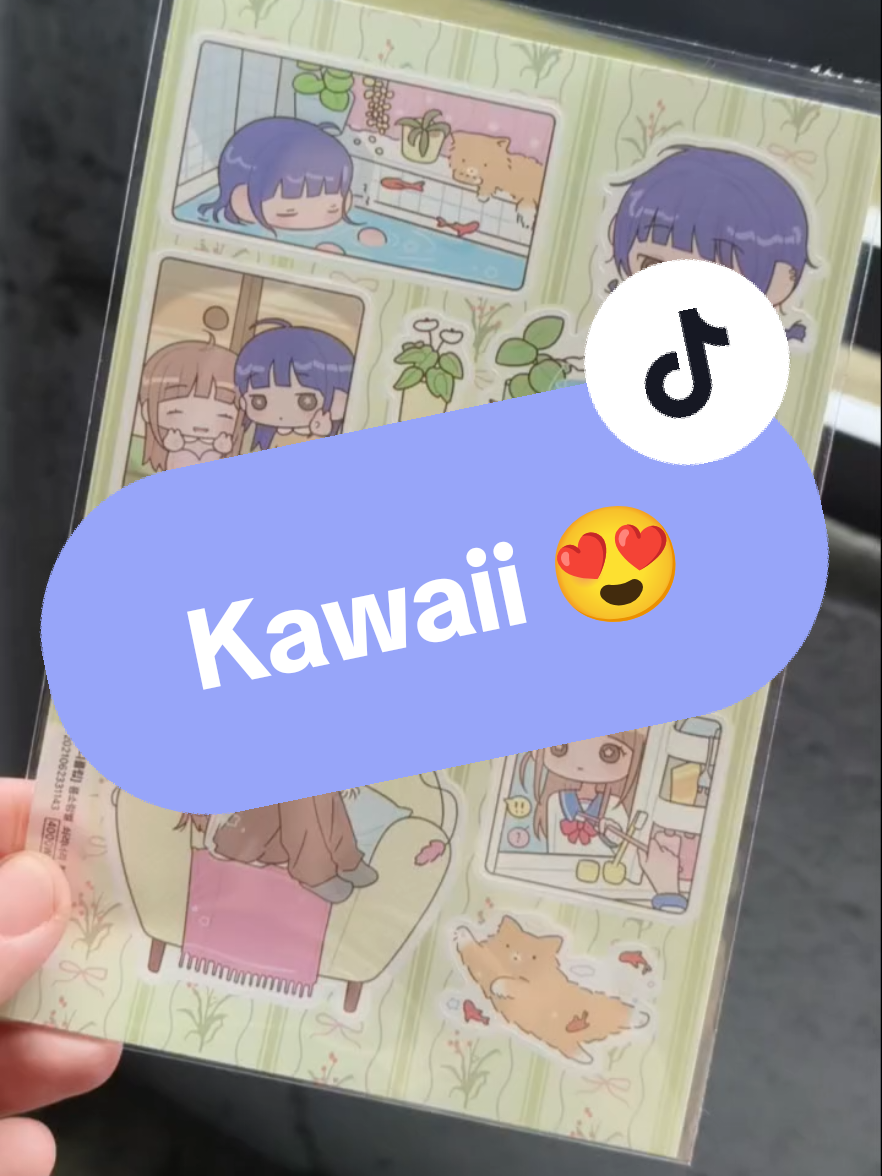 Kawaii Girls 💕😻 #stickers #stationery #stationeryhaul #stickerhaul #fypviral 