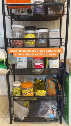 #kedanang4tang #kesatdanang kệ sắt đa năng, cực kì gọn gàng, chắc chắn, có bánh xe để di chuyển