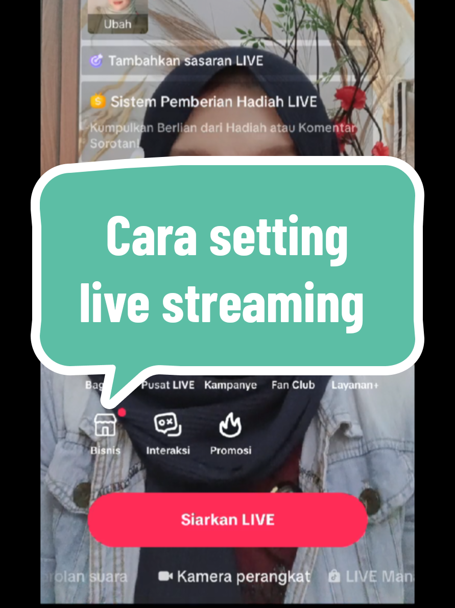 Cara setting live agar mendapatkan saldo  #tutorial  #tutoriallivetiktok  #fypシ゚ 