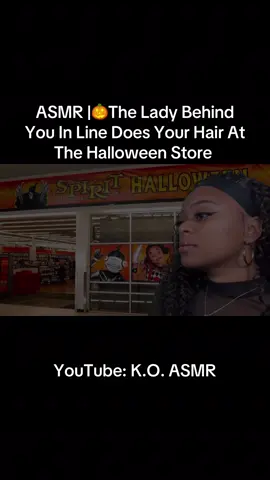ASMR |🎃The Lady Behind You In Line Does Your Hair At The Halloween Store #ASMR #HairPlay #halloween #fyp #foryoupage 