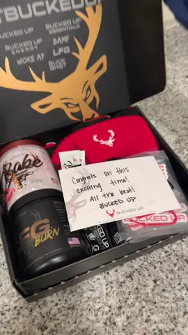 Pro tip: Send wedding announcements to your favorite brands with a hand written note! This is what @BuckedUp sent us back!! Thank you BuckedUp!!! #wedding #buckedup #annieandtevan #fyp #marriage