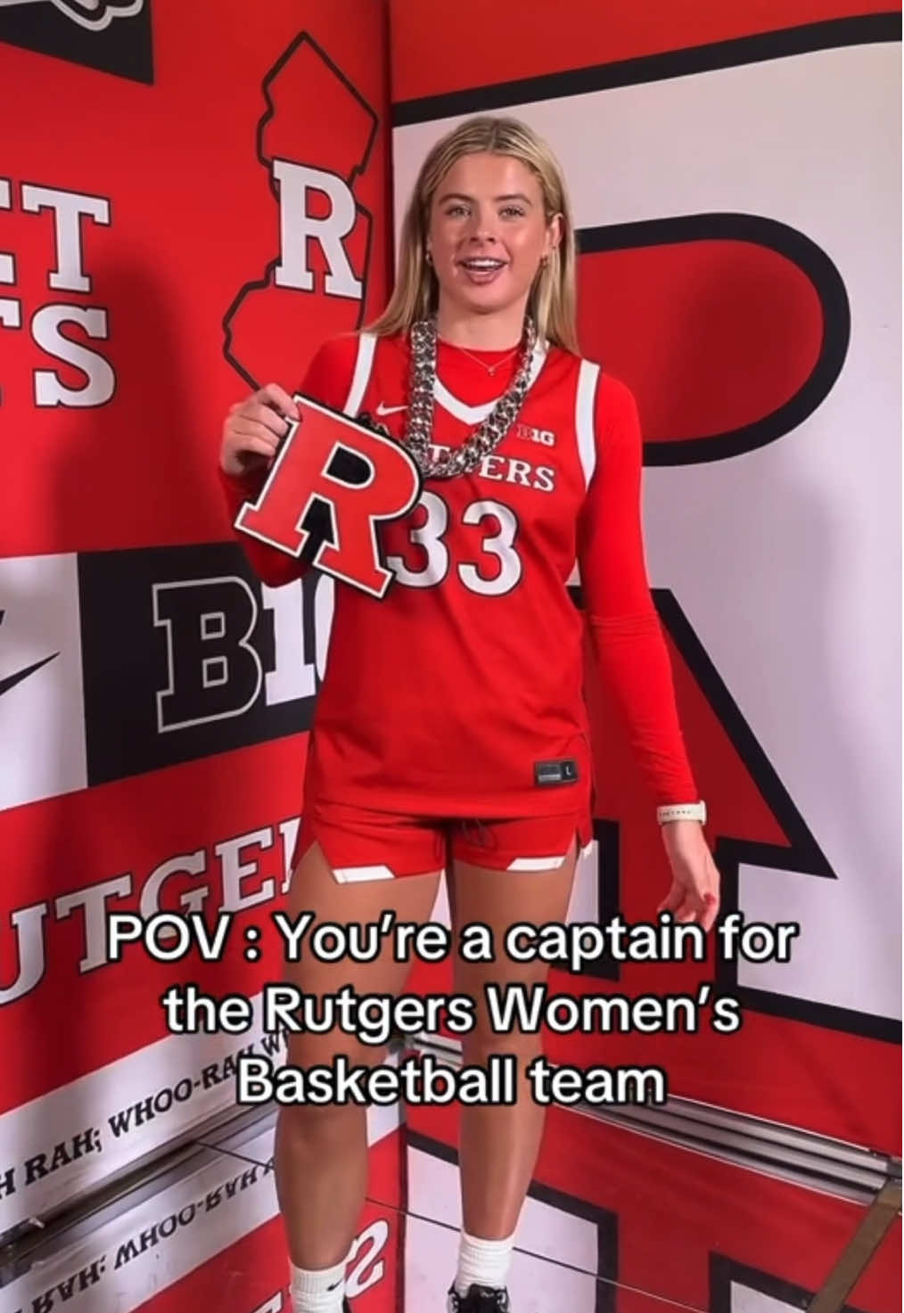 Women’s Basketball team Captain pov 👀 #goru #rutgers #womensbasketball #collegeathlete 