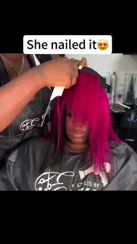She nailed it🔥🔥 #bobhairstyle #bobhaircut #hairstyletutorial #hairstyleideas #trending #coloredhair #quickweave #fypage #fypシ 