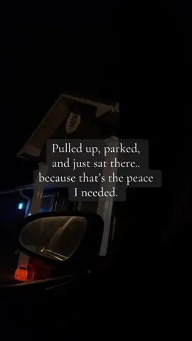 Sometimes a couple of hours sitting in the car before walking in is all a man needs until he is ready to tackle the next day. #fy #findingmypeaceagain #idcwhatyallthink☺️ #bedtime #fypシ 