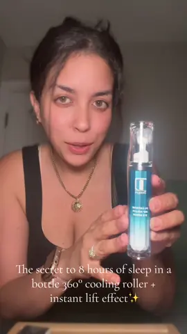 The secret to 8 hours of sleep in a bottle—360° cooling roller + instant lift effect #tiktokshop #eyeserum #antiagingskincare #fyp 