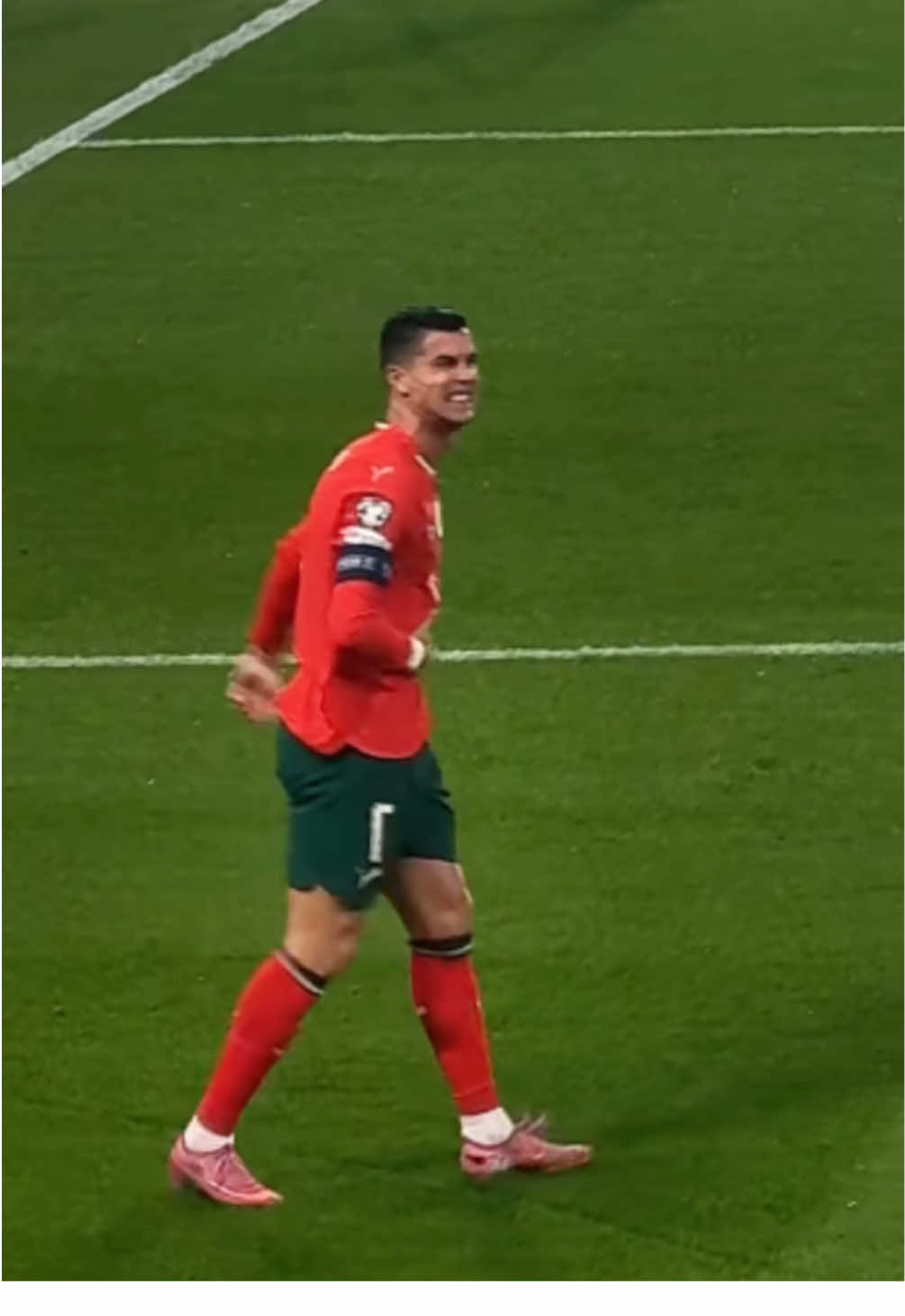 What happened to CR7#cr7 #cristianoronaldo #footballgame #wcq #portugal🇵🇹 