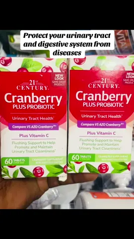 21ST Century® Cranberry plus Probiotic with added vitaminC supports urinary tract health and helps maintain urinary tract cleanliness.                      Uniquely formulated with whole fruit cranberry powder, vitamin C, and a probiotic blend to help support the urinary tract and promote gut cleanliness. #uti #urinarytractinfection #guthealth #probiotics #tiktokhealth   