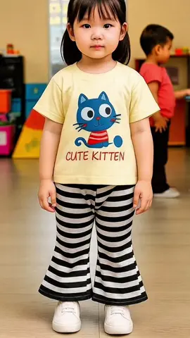Setelan Baju Anak Perempuan Celana Cutbray #setelanbajuanak #celanacutbray 