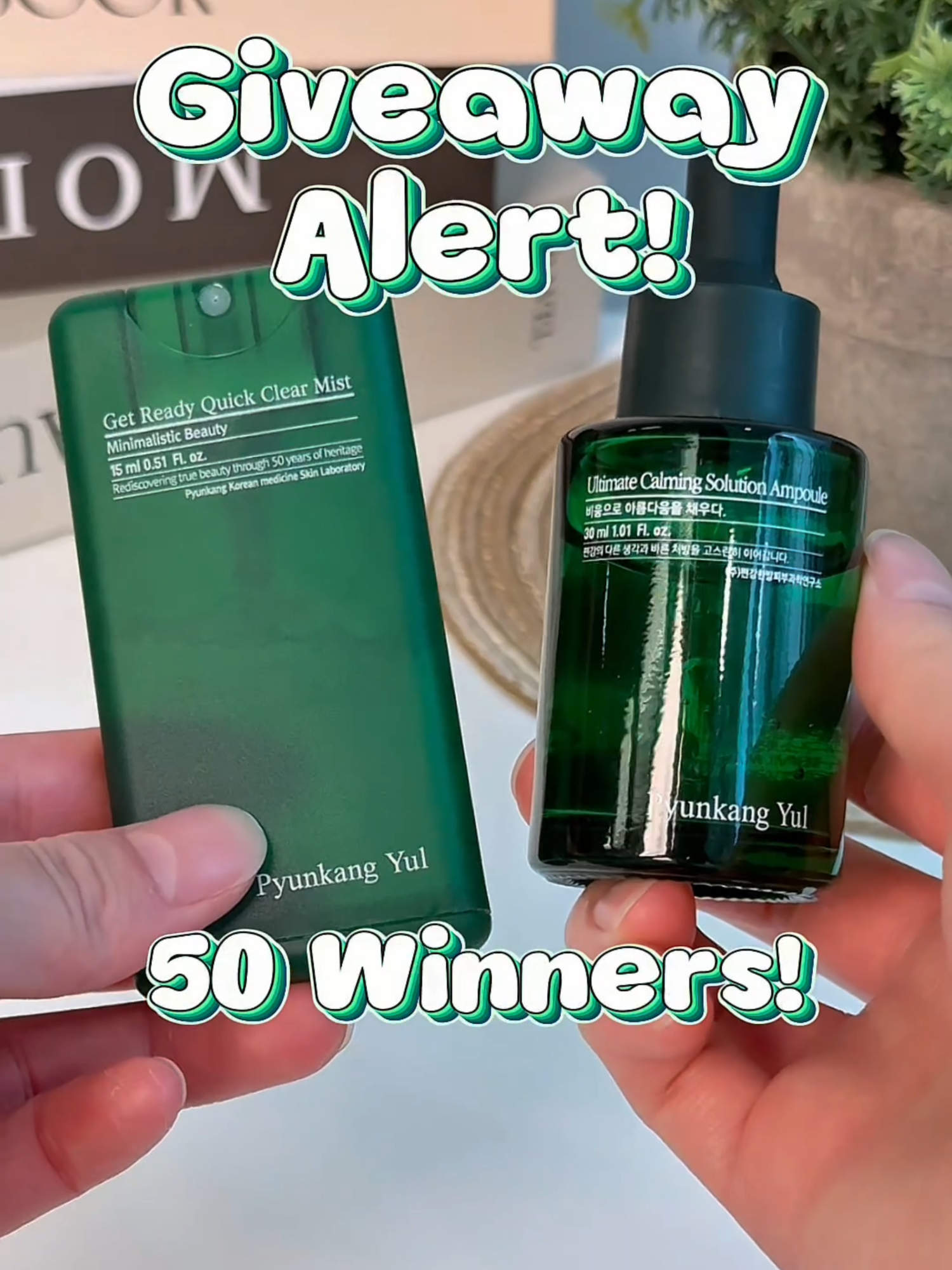 🎄GIVEAWAY TIME🎄 5️⃣0️⃣ LUCKY WINNERS will take home Pyunkang Yul’s Ultimate Calming Solution Ampoule and Get Ready Quick Clear Mist! ✨ 🥳HOW TO ENTER👇: 1. FOLLOW @stylevana_sv and @pyunkangyul.official on TikTok & @stylevana_family on Instagram 2. LIKE this video 3. COMMENT by tagging at least 2 friends 4. FILL IN the Google Form linked in our bio *Please make sure your TikTok account is public. 📆Winners will be announced on 29 Oct PST! We'll be sending emails to our winners so keep an eye out👀 💥Submit your entries NOW and good luck to everyone~ *Only participants on or before 26 Oct PST are eligible entries. Only open to US, UK, AU, CA, FR, EU, DE, ES, NL, IT and NZ. The participant must be 18+. Your personal information will only be used to assist our team for this giveaway and will not be retained after the event has concluded. Winners are all randomly picked. Each winner can only redeem one prize. Prize will be shipped with Standard Shipping. Please refer to our SHIPPING & DELIVERY page for delivery details. No responsibilities are taken by Stylevana for any loss or damage of goods. Unfollowing the account at the end of the giveaway will void entry for future giveaways. This giveaway is not affiliated with Instagram. All decisions made by Stylevana will be final. #kbeauty #koreanskincare #giveaway #pyunkangyul #stylevana #stylevana_sv