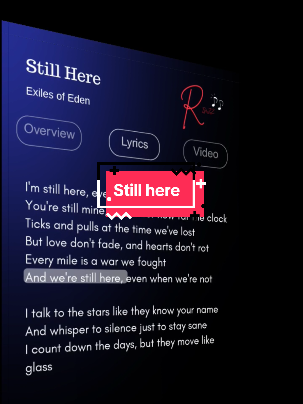 Still here #stillhere #lyrics #lyricsvideo #song #foryou 