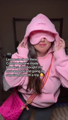 These Comfrt Airplane Mode Hoodies are everything you need for cozy season. Ultra-soft fleece, oversized fit, and a built-in eye mask for instant “do not disturb” energy. Whether you’re on a plane, binge-watching Christmas movies, or just want to feel wrapped in a cloud, this hoodie delivers. Comes in multiple colors and sizes — the perfect holiday gift idea for anyone who loves comfort, travel, or lounging in style. 🎁✈️ #TikTokShopHolidayHaul #TikTokShopBlackFriday #TikTokShopCyberMonday #creatoricons
