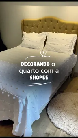 Decorando o quarto do meu filho com a Shopee ✨ ID CABECEIRA: AEG-DJD-GWK ID COBRE LEITO POMPOM: APD-HDA-GQH #cabeceiradecama #quartodecorado #cobreleitopompom #quartoarrumado 