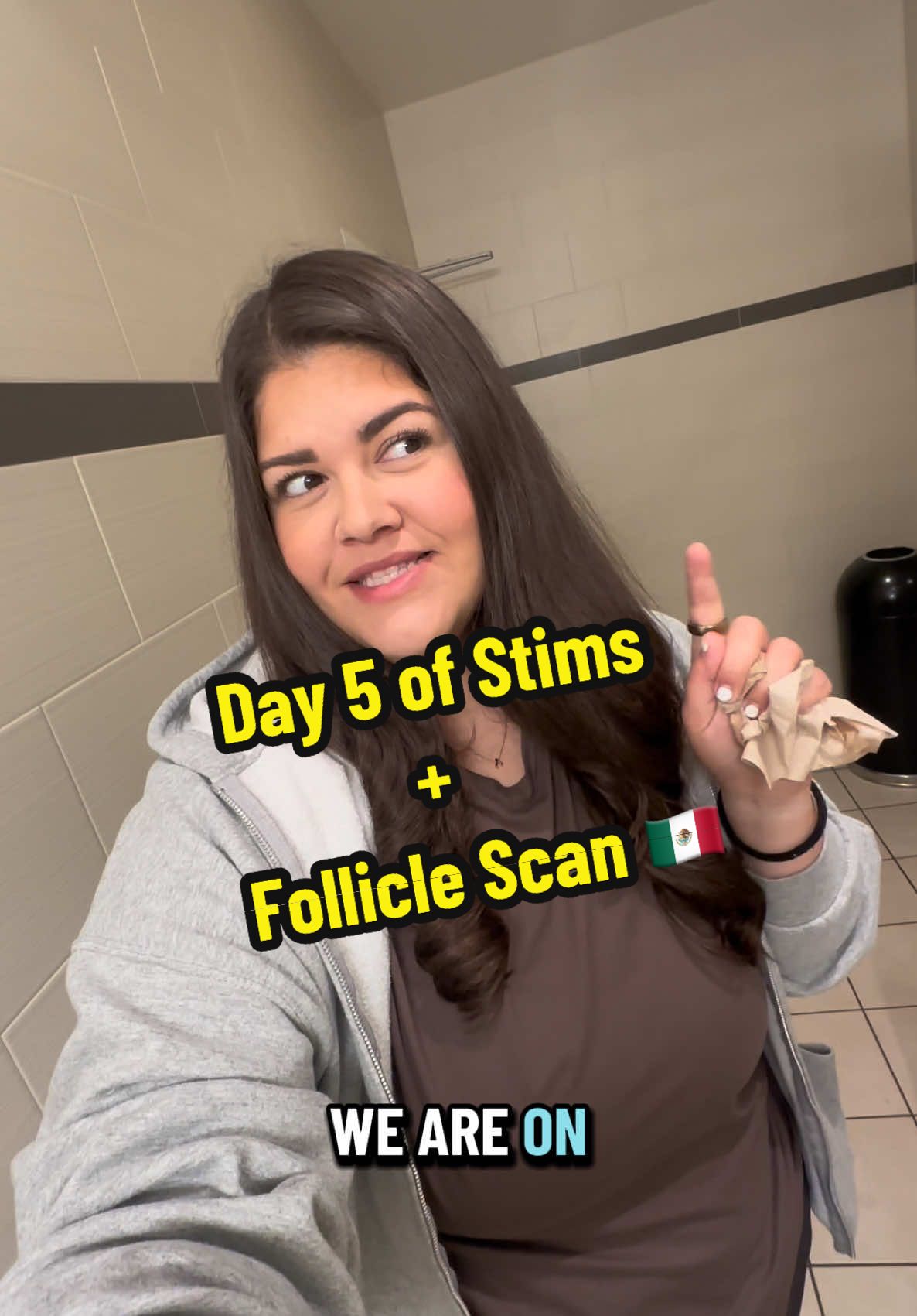 Day 5 of stims + follicle sca #ivf #ivfjourney #stims #eggretrieval #infertility #duostim #vida #puertonuevo 