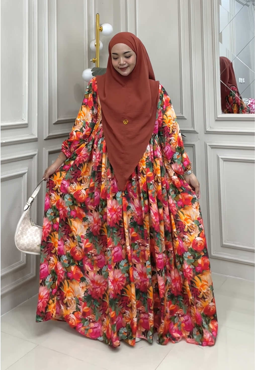 Masyah cantik bener 😍 #gamislebaran #gamissyari #setgamis #fyp 