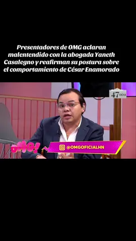 Presentadores de OMG! aclaran el malentendido con la abogada Yaneth Casalegno tras la polémica por haber sido llamada “abogadita”. 👩🏻‍⚖️ Jaime Portillo explicó que el término fue usado con cariño y sin intención de ofender. Además, el equipo reafirmó su postura respecto al comportamiento de César Enamorado, asegurando que sus comentarios solo buscaban aclarar una situación pública, no generar conflicto. 👉 En OMG! dicen que su objetivo siempre ha sido entretener con respeto y buen humor. #OMG #Canal11 #YanethCasalegno #CésarEnamorado #JaimePortillo   