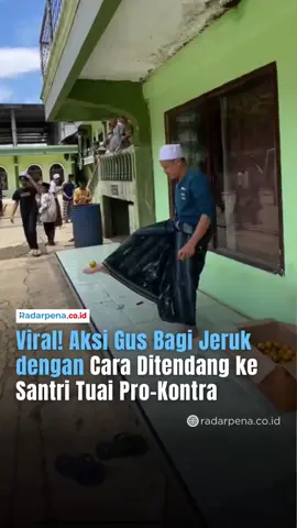 Sebuah video viral memperlihatkan seorang Gus membagikan jeruk kepada santri dengan cara digelindingkan bahkan ditendang. Aksi ini memicu perdebatan tajam di media sosial. Video tersebut diunggah di akun TikTok milik KH Agus Malik Nawawi, pengasuh sebuah Pondok Pesantren di Ciamis, Jawa Barat. Sebagian warganet mengecam tindakan itu sebagai kurang menghormati makanan, sementara yang lain menilai itu hanya bentuk keakraban dan candaan khas antara kiai dan santri. Perdebatan pun terus bergulir — antara soal adab terhadap rezeki dan dinamika kedekatan di lingkungan pesantren. —- #Radarpena #Radarpenanews #GusCiamis #PondokPesantren #KHAgusMalikNawawi       