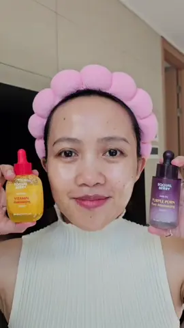 YESTYLE CODE:ILOVESK04  My Glow Secret Duo 💜💛 Starting my day with these skin boosters! ✨ 💧 Step 1: PDRN – tightens pores 🌞 Step 2: Vitamin – brightens tone They sink in fast and leave my skin fresh, never sticky — giving that glass-skin glow ✨ 💫 Loving this glow from Eqqualberry! @EQQUALBERRY @yesstyle.influencers  #Eqqualberry #YesStyleInfluencers #GlowySkin #GlassSkin #SkincareRoutine 