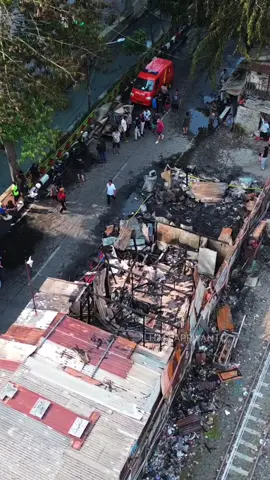Kondisi pasca kebakaran yang terjadi di Jalan Pademangan Raya 5, Kelurahan Pademangan Timur, Kecamatan Pademangan, Jakarta Utara, pada Rabu pagi.