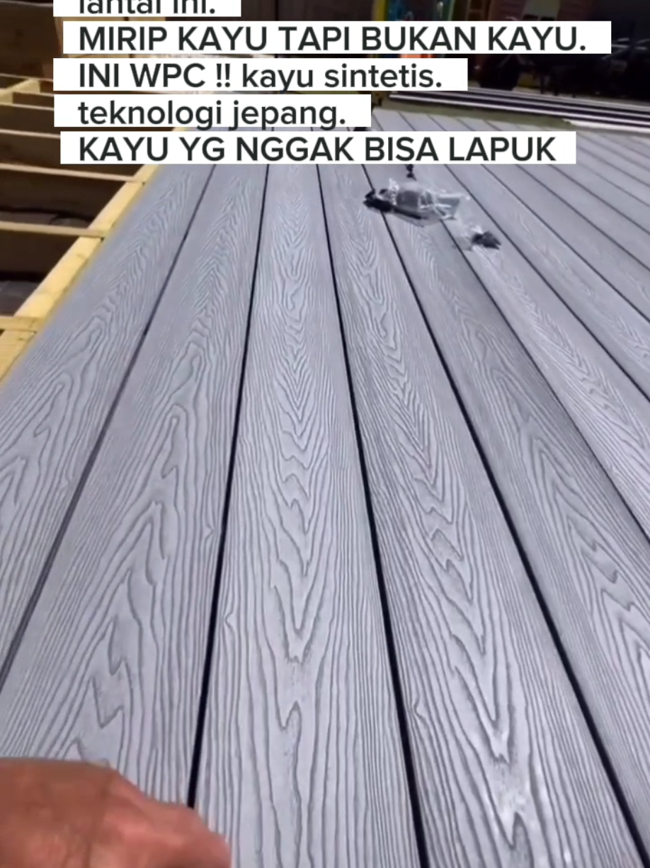 Tidak licin, nyaman walau basah #wpc #antiSlip #dekbasahaman 