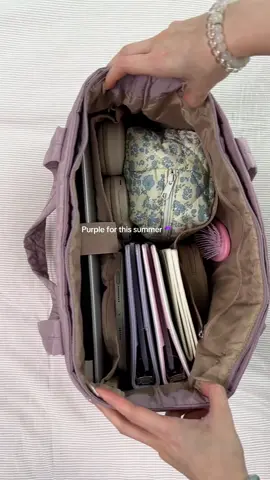 My best work tote bag from BAGSMART ☂️🫐💟#bagsmart #packwithme #tote #totebag #whatsinmybag #purple #official #worklife 