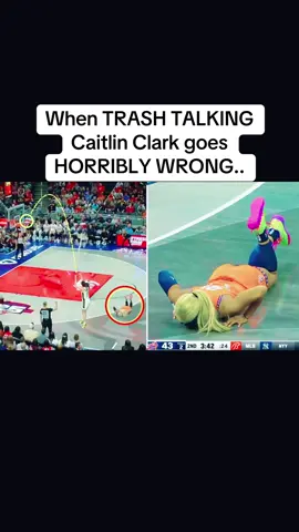 When TRASH TALKING Caitlin Clark goes HORRIBLY WRONG.. #trashtalking #caitlinclark #wrong #fyp 