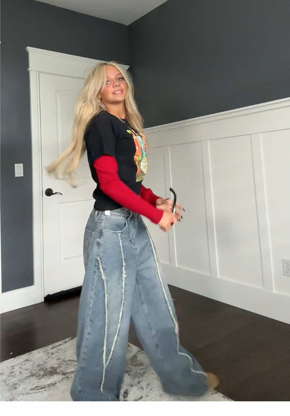 If you want these jeans click 👆 #outfitinspo #baggyjeans #fit #OOTD #lipsync 