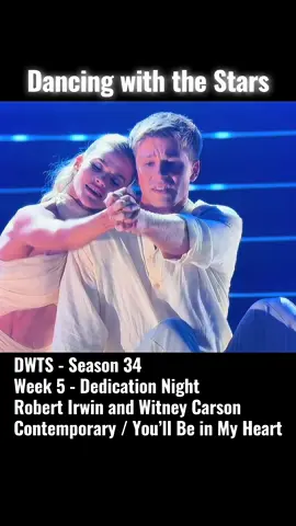 Robert and Witney's Contemporary from DWTS Season 34 Week 5 #dwts #dance #robertirwin #witneycarson #contemporary