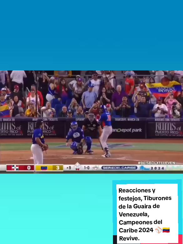 Reacciones y festejos, Tiburones de la Guaira de Venezuela, Campeones del Caribe 2024 ⚾️🇻🇪. ¿Usted lo Vio? #Beisbol #Reacciones #Serie  #Caribe  #campeones 