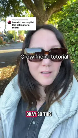 Replying to @aj as promised, the crow friendship tutorial you’ve been asking for! If you like this, I’ll keep posting updates 🗡️🐦‍⬛#crows #crowsoftiktok #fyp #portland #witchtok 