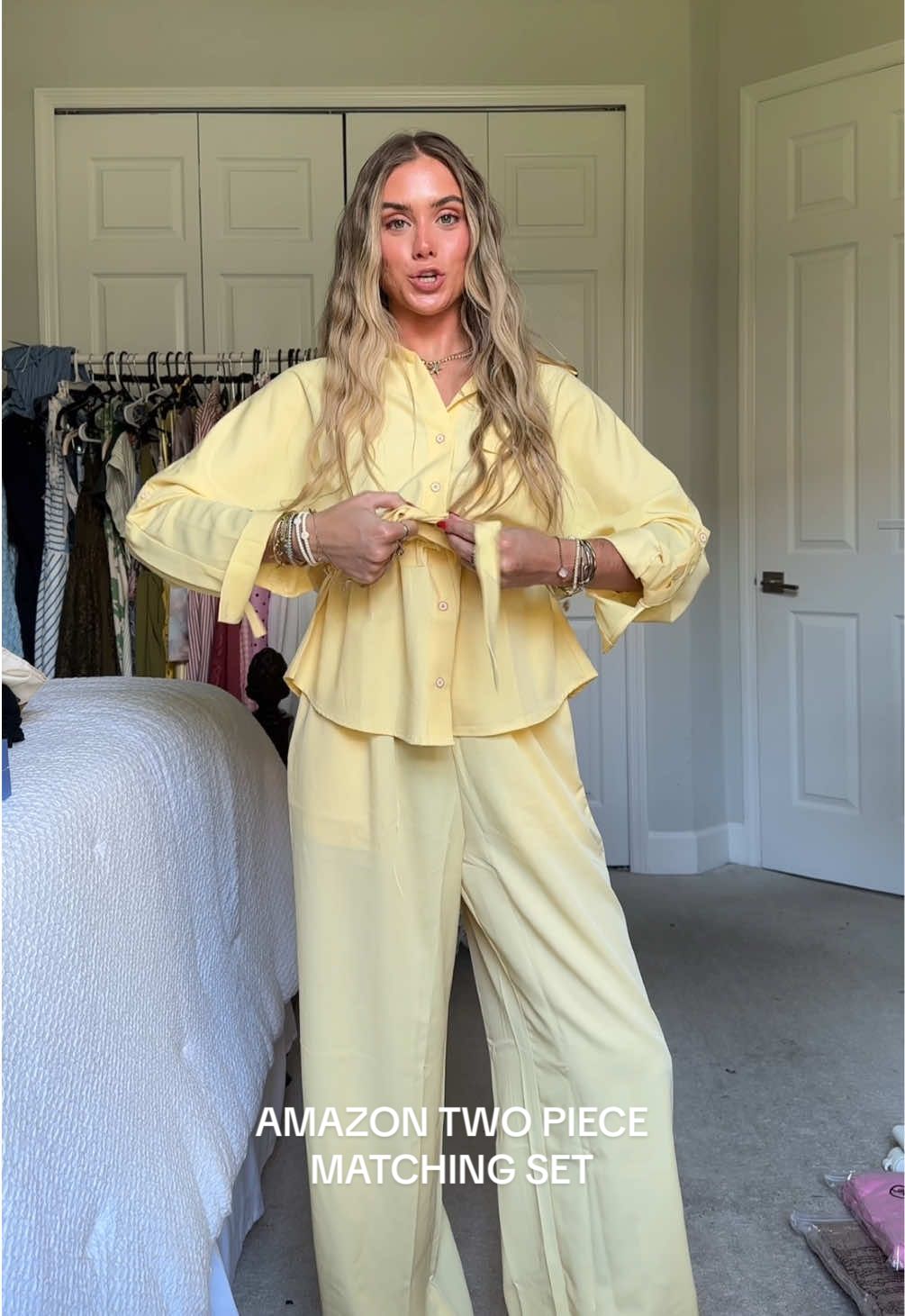 we’ve all seen a button up long sleeve top and a wide leg pant set but not with the cinched detail like this 😊 this takes it to another level 👏 it is in my LTK. #amazonfashionfinds #amazontwopiecesets  ##amazonfashion##founditonamazon##founditonamazonfashionamazon haul, amazon clothing haul, affordable fashion, clothing haul, fall clothing haul, fall fashion, fall trends, winter clothing haul, amazon fashion, amazon finds, amazon fashion 2025. @@Amazon Fashion