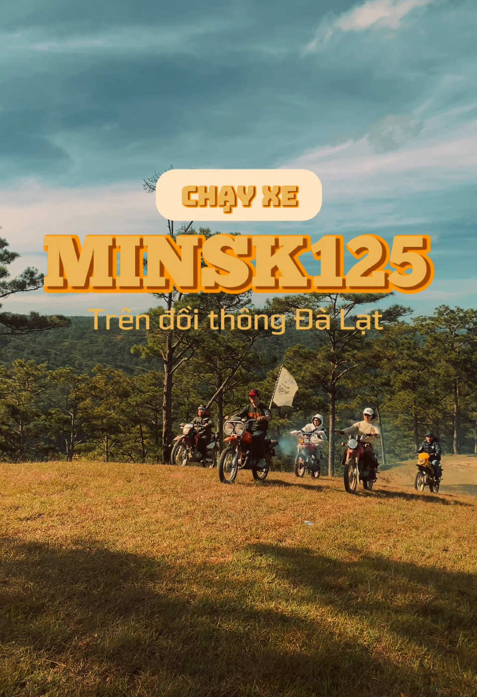 Chạy xe trên đồi thông Đà Lạt 🏍🌲⛺️ #dalat #minsk125 #ride 