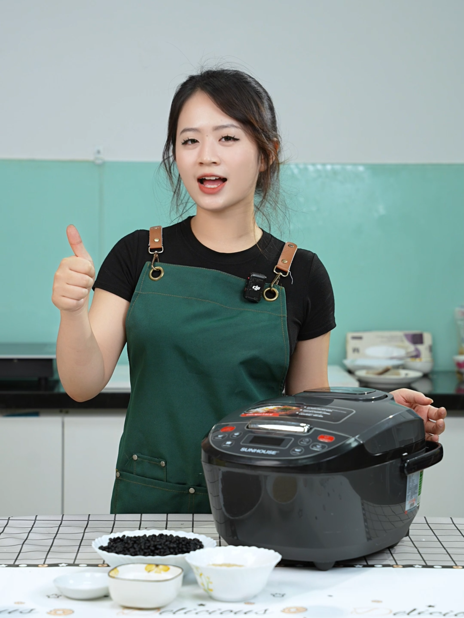 NẤU CHÈ ĐỖ ĐEN BẰNG NỒI CƠM ĐIỆN Nồi cơm điện tử Sunhouse SHD8909B #sunhousegiadungquocdan #noicomdiendanang #antoantienloi #SHD8909B