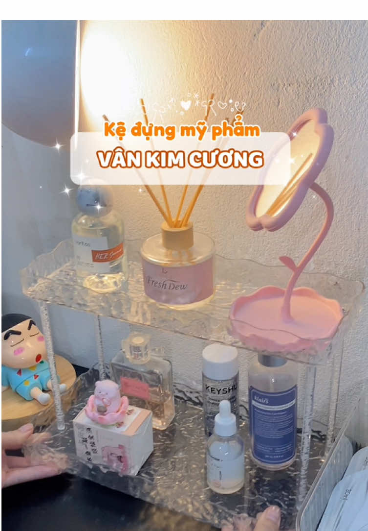 Kệ đựng mỹ phẩm decor siêu sang nè các bác #kedungmypham #decor #unboxing #xuhuong #kedeban 