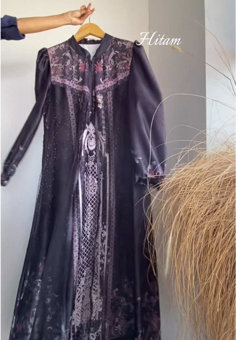 Warna hitam🥰 #gamishitam #gamishitammotif #gamissilk #gamissyari 