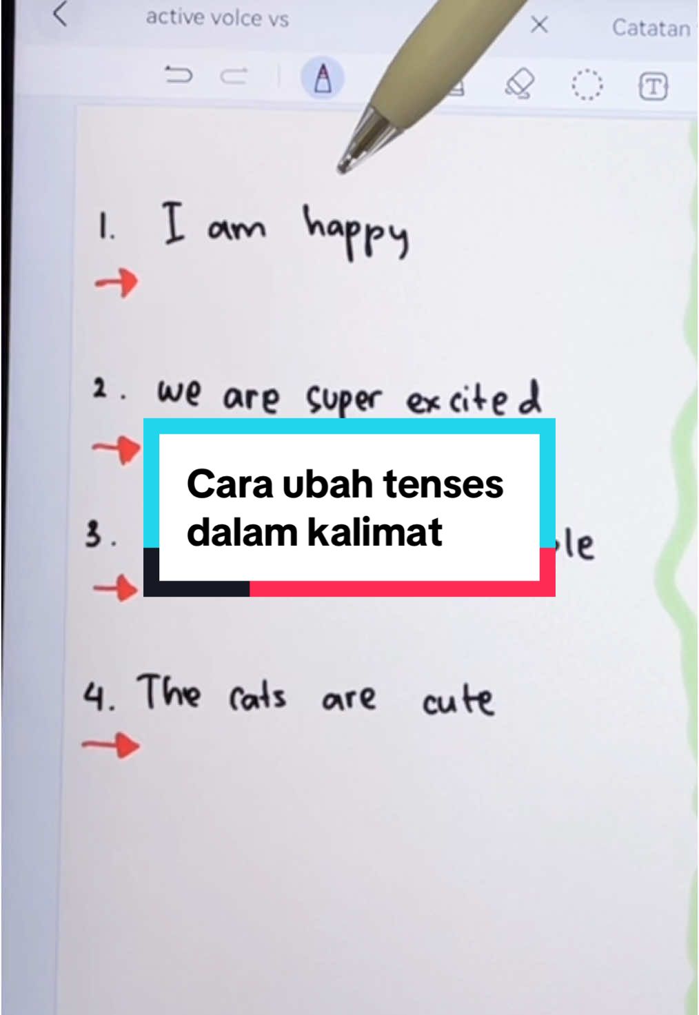 Present tense vs past tense #english #msanad #improveyourenglish #practiceenglish 