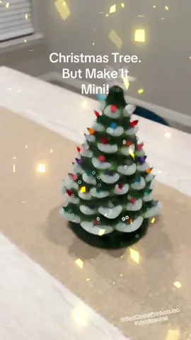 This 15-inch ceramic Christmas tree just glows on my dining table. Hand-painted, plug-in, and perfectly nostalgic — no batteries needed, no assembly stress, just pure holiday charm. It’s the kind of décor that makes every dinner feel like Christmas Eve. ✨ Pre-lit | Ceramic | 64 lights | 5-ft cord 💚 Comes in multiple colors — I went classic green! #HolidayDecorGoals #tiktokshopcreatorpicks #fallfestival #ceramicchristmastree #christmastree