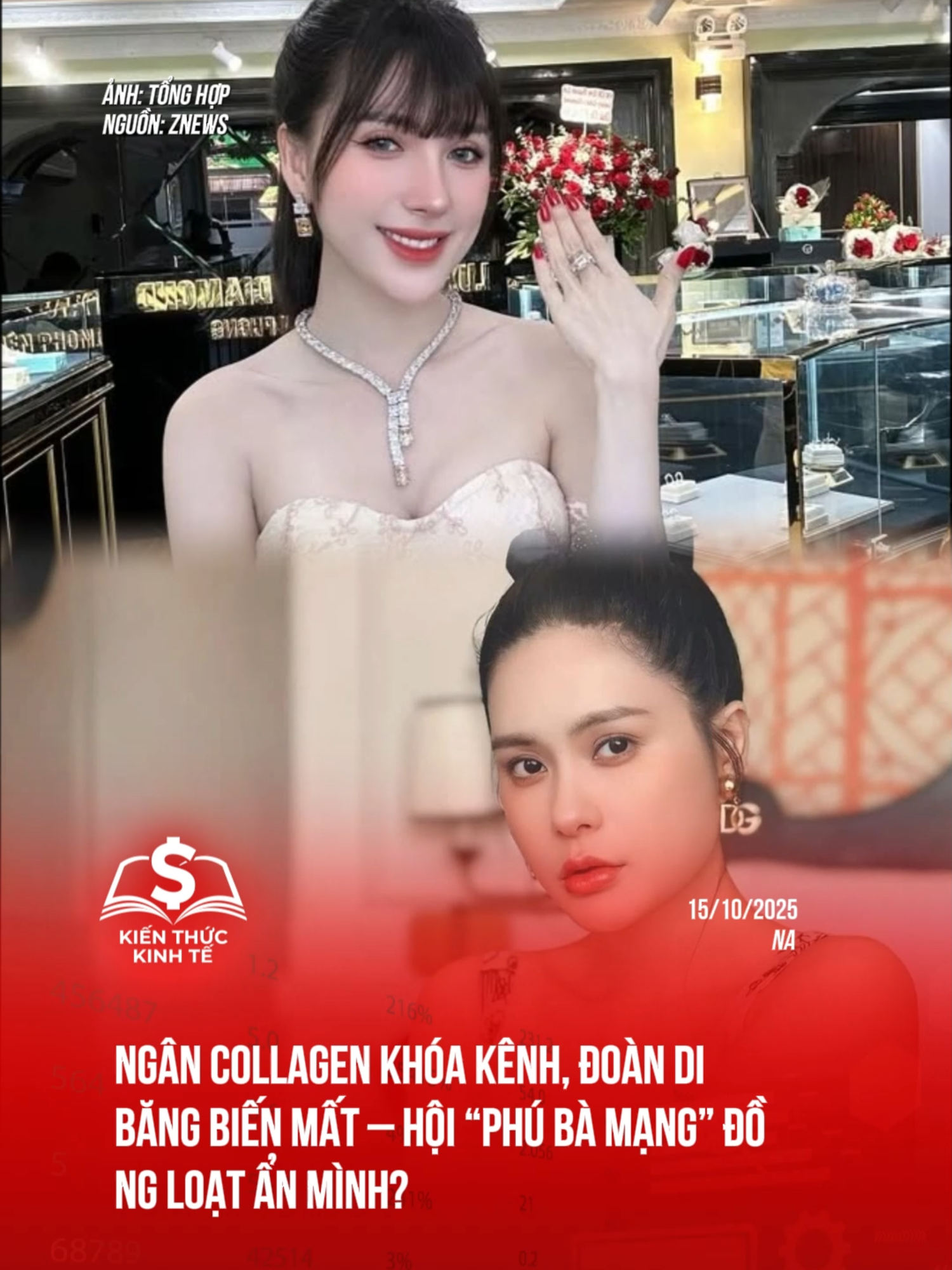 Ngân Collagen khóa kênh, Đoàn Di Băng biến mất – hội “phú bà mạng” đồng loạt ẩn mình? #tiktoknews #kienthuckinhte #taichinhkinhte