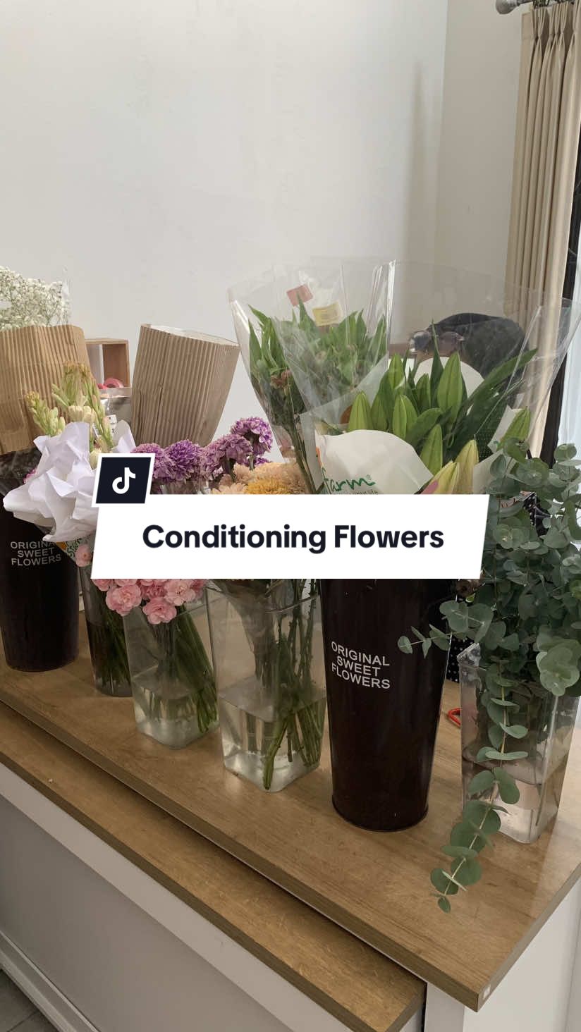 kembali lagi dengan vlog tipis’ waktu condition bunga🤗💐 #floristbogor #tokobungabogor #conditioningflowers #florist #xyzbca 