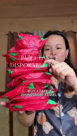 Buy 1 take 4 disposable towel! #towel #disposabletowel #compressbathtowel #murangdisposabletowel #buy1take4bathtowel 