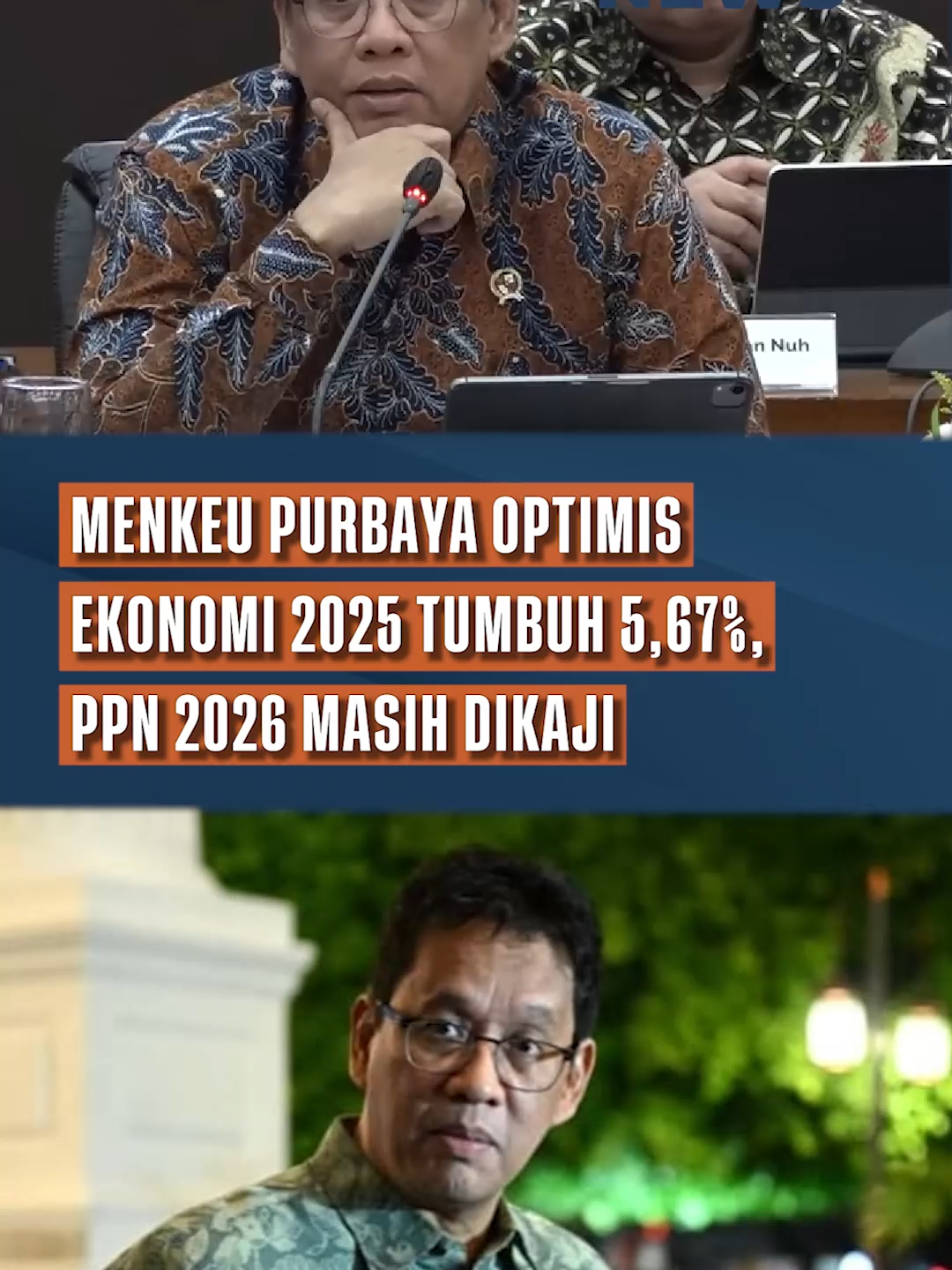 Menteri Keuangan Purbaya Yudhi Sadewa optimistis pertumbuhan ekonomi Indonesia kuartal IV 2025 capai 5,67 persen atau lebih tinggi. Purbaya sebut perbaikan konsumsi masyarakat mulai terlihat pada September 2025 sebagai dampak stimulus pemerintah Rp200 triliun ke bank Himbara. “World Bank bilang ekonomi tahun ini di bawah 5 persen, tapi kami yakin pertumbuhan kuartal IV akan lebih cepat,” ujar Menkeu Purbaya di Jakarta, 14 Oktober 2025. Purbaya menyampaikan kuartal IV adalah bulan keempat setelah kebijakan ekonomi 2025 dimulai September, momentum perbaikan ekonomi terus dijaga ke depan. Rencana penurunan tarif PPN tahun 2026 masih belum pasti, menunggu evaluasi kondisi ekonomi akhir tahun 2025, kata Menkeu Purbaya. Penurunan PPN bisa tingkatkan daya beli masyarakat, namun perlu kehati-hatian agar tidak ganggu stabilitas fiskal negara. Pro TV - Televisi Digital Berjaringan  Pro TV (@protv_id) bagian dari ekosistem Promedia Teknologi Indonesia (@promediateknologi)  -  SUBSCRIBE OFFICIAL CHANNEL YOUTUBE :  @protv_official | PROMEDIA TV  www.protv.id #purbayayudhisadewa #menkeu #ekonomi2025 #ppn2026 #stimuluspemerintah #viral #fyp #berita
