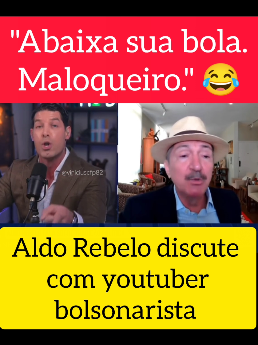 Aldo Rebelo chama bolsonarista de maloqueiro