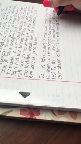 Writing John’s Gospel- one page at a time. 